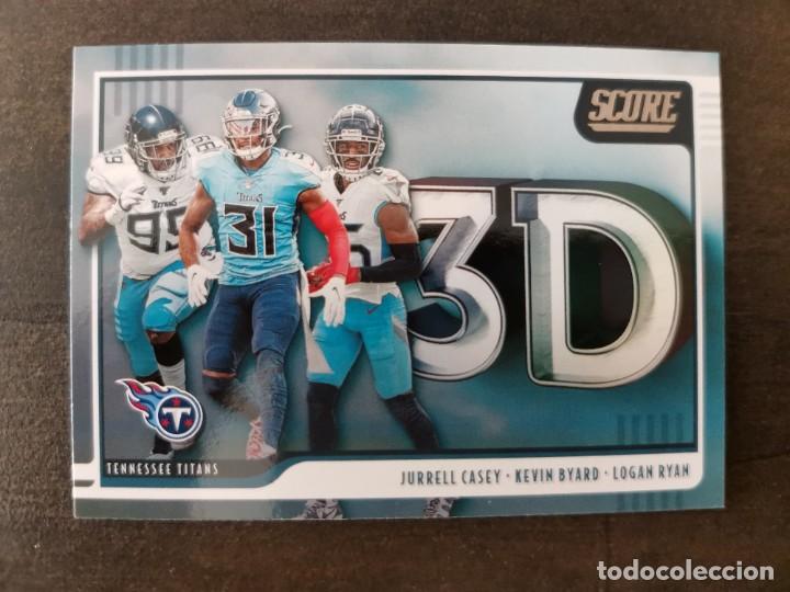 Sammelleidenschaft Sport: Panini Score 2020 3D #3D-LKJ Casey Byard Ryan Tennessee Titans NFL Card