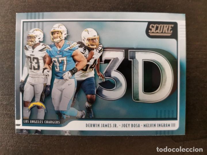 Sammelleidenschaft Sport: Panini Score 2020 3D #3D-JMD James Bosa Ingram Los Angeles Chargers NFL Card