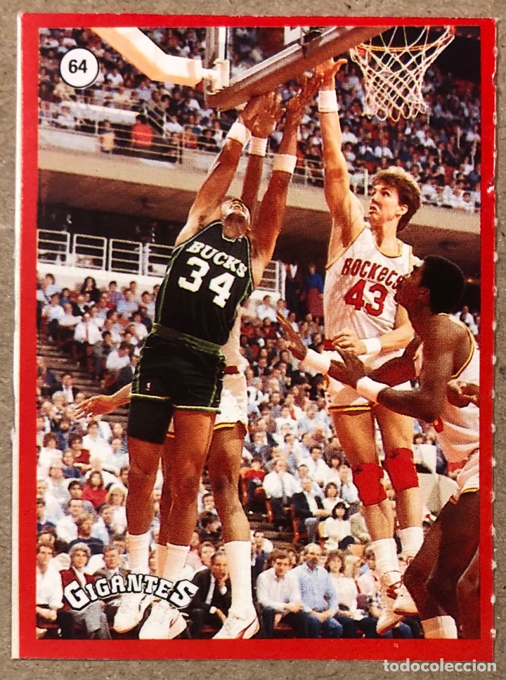 Coleccionismo deportivo: TERRY CUMMINGS (MILWAUKEE BUCKS) N&deg; 64 CROMO PEGATINA STICKER COLECCI&Oacute;N GIGANTES DEL BASKET 1987
