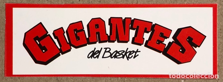 Sammelleidenschaft Sport: GIGANTES DEL BASKET. CROMO PEGATINA STICKER COLECCI&Oacute;N GIGANTES DEL BASKET 1987.
