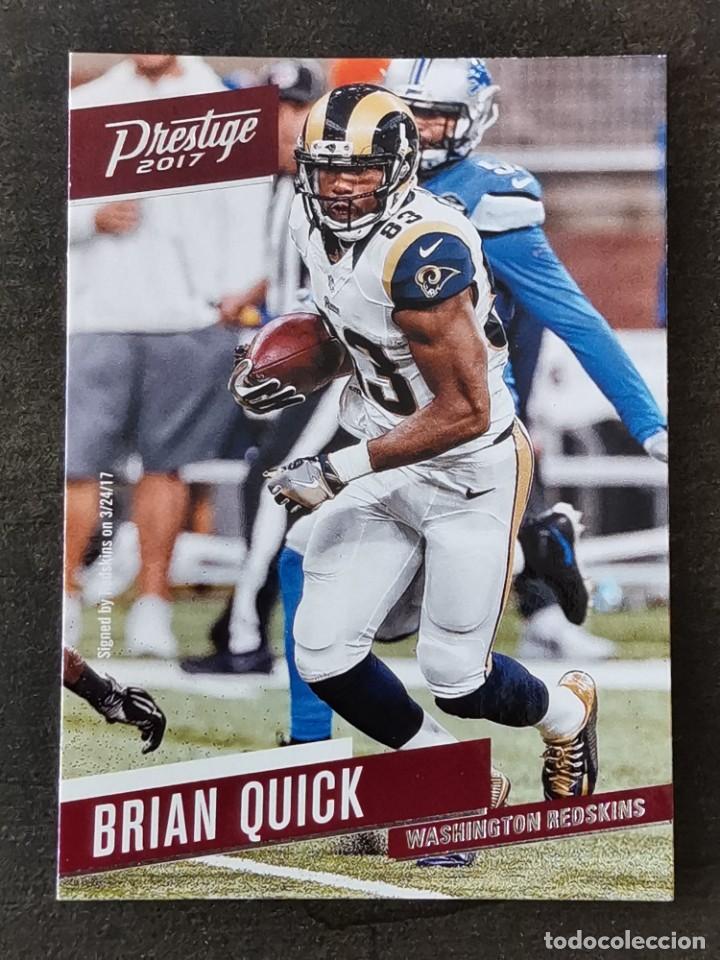 Coleccionismo deportivo: Panini Prestige 2017 #83 Brian Quick Washington Redskins NFL Card