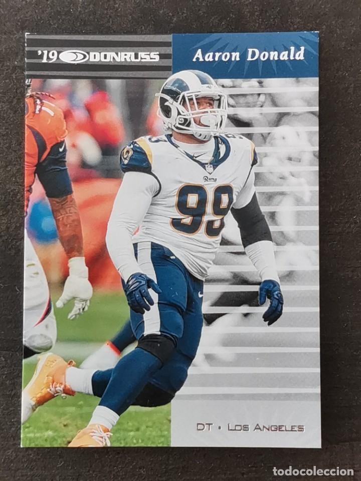 Colecionismo desportivo: Panini Donruss 2019 Retro 1999 #RE-22 Aaron Donald Los Angeles Rams NFL Card