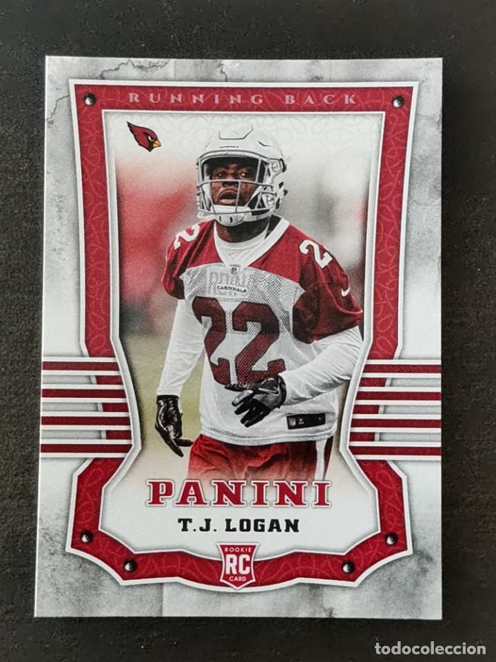 Colecionismo desportivo: Panini Football 2017 Rookie Card #194 T. J. Logan Arizona Cardinals NFL Card