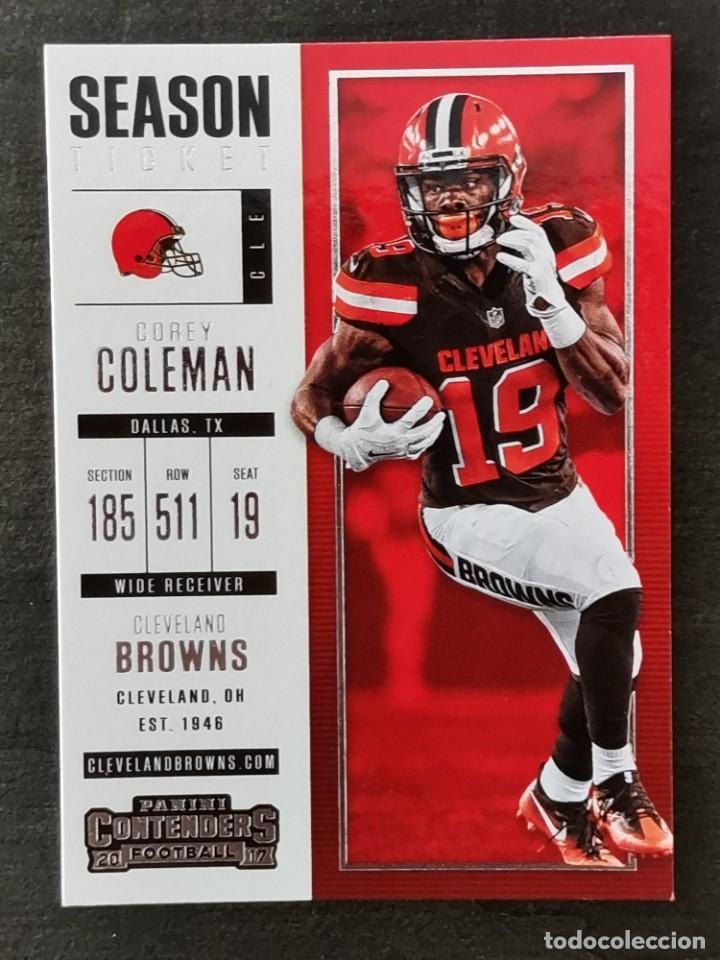 Collezionismo sportivo: Panini Contenders 2017 #43 Corey Coleman Cleveland Browns NFL Card