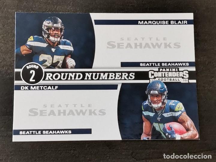 Collezionismo sportivo: Panini Contenders 2019 Round Numbers #RN-BM Marquise Blair DK Metcalf Seattle Seahawks NFL Card