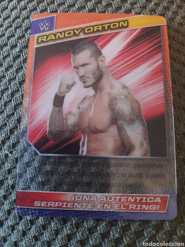 Coleccionismo deportivo: Pressing catch. WWE Panini. Colecci&oacute;n 2015. Trading card n&ordm; 51: RANDY ORTON. De pl&aacute;stico flexible.