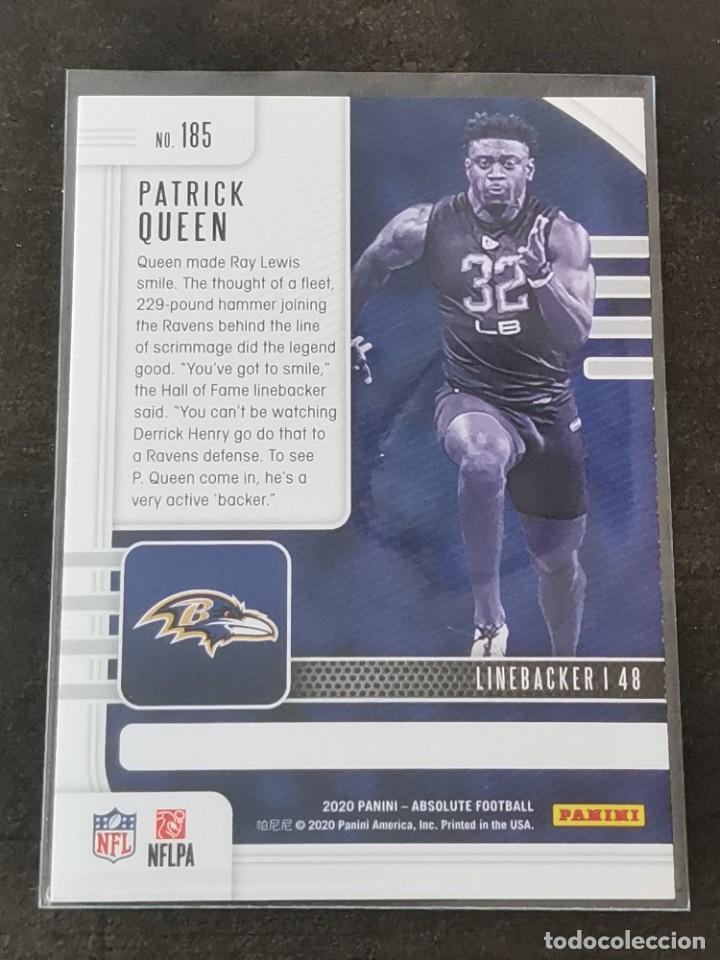 2020 Panini Absolute Patrick Queen #185 ROOKIE Ravens