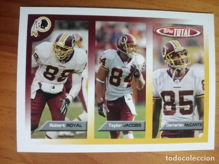 Coleccionismo deportivo: CROMO NUEVO N&ordm; 351 -NFL-RUGBY-TOPPS TOTAL-A&Ntilde;O 2005 - ROBERT ROYAL, TAYLOR JACOBS Y DARNERIEN MCCANTS