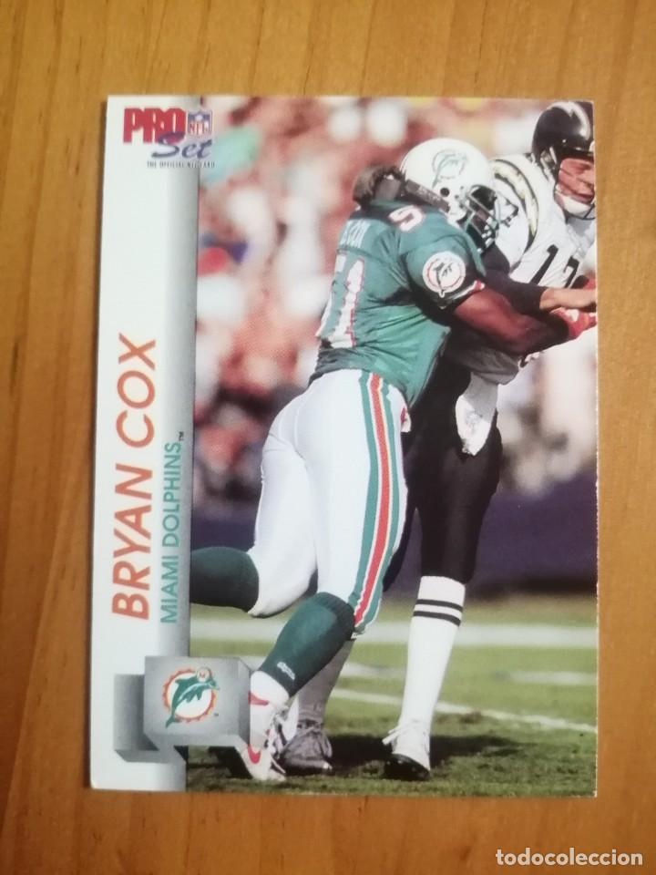 Coleccionismo deportivo: CROMO NUEVO - NFL - RUGBY - A&Ntilde;O 1992 - PRO SET - BRYAN COX