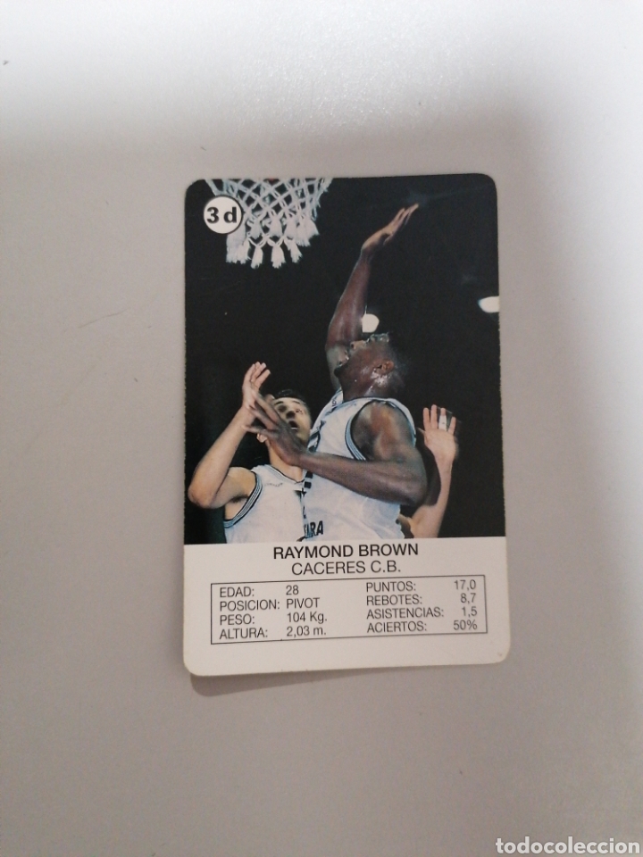 Coleccionismo deportivo: 93 94 1993 1994 RAYMOND BROWN CACERES HERACLIO FOURNIER ACB