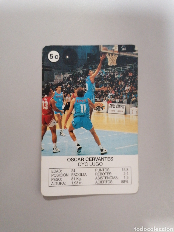 Coleccionismo deportivo: 93 94 1993 1994 OSCAR CERVANTES DYC LUGO HERACLIO FOURNIER ACB