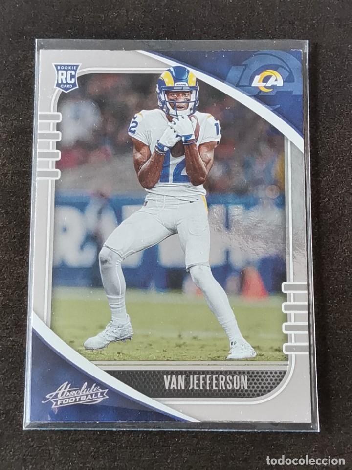 Colecionismo desportivo: Panini Absolute Football 2020 Rookie Card #196 Van Jefferson Los Angeles Rams NFL Card