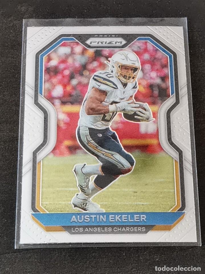 2020 Panini Prizm Red White Blue Austin Ekeler #142 Los Angeles Chargers