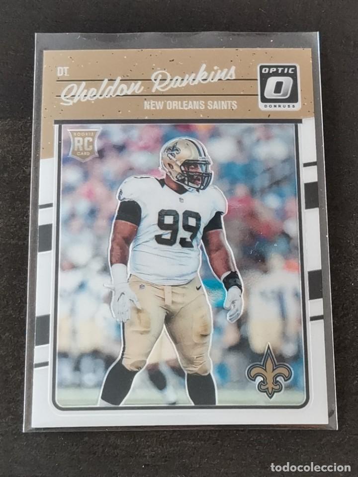 Colecionismo desportivo: Panini Donruss Optic 2016 Rookie Card #140 Sheldon Rankins New Orleans Saints NFL Card