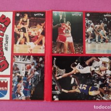Coleccionismo deportivo: LAMINA 7 PEGATINAS REVISTA GIGANTES DEL BASKET 1988 CROMOS NBA STICKERS LARRY BIRD - ABDUL JABBAR