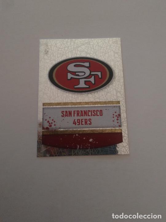 Coleccionismo deportivo: 409 ESCUDO LOGO SAN FRANCISCO 49ERS ESTAMPA CROMO STICKER F&Uacute;TBOL AMERICANO PANINI NFL 2018