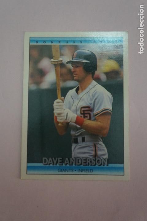 Colecionismo desportivo: TRADING CARD DE BEISBOL ANDERSON DE LOS GIANTS N&ordm; 759 A&Ntilde;O 1992 DE DONRUSS