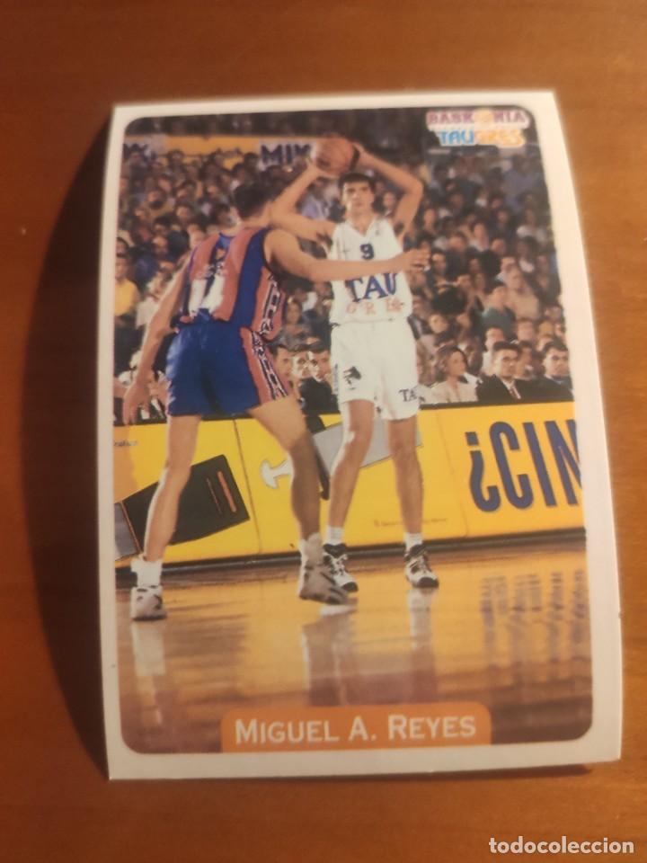 Colecionismo desportivo: 71 ACB 95-96 MUNDICROMO MC STICKER: MIGUEL &Aacute;NGEL REYES - TAUGRES BASKONIA -- NUNCA PEGADO