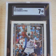 Coleccionismo deportivo: SHAQUILLE O'NEAL 1992/93 ROOKIE CARD #362 SGC 7 (PSA BGS) TOPPS DRAFT PICKS. Lote 292236383