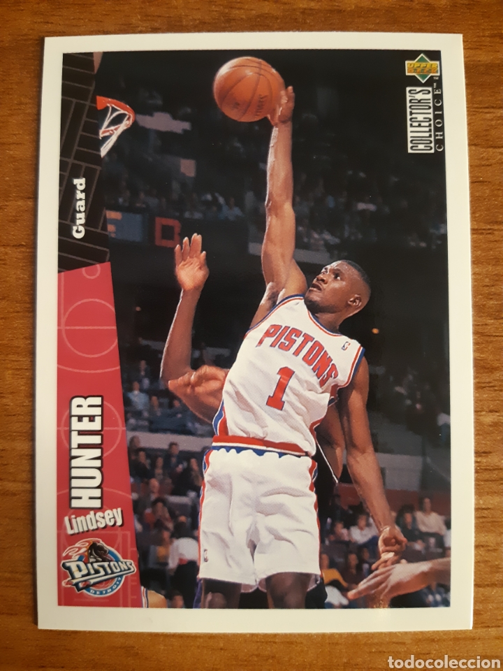 Coleccionismo deportivo: CROMO CARD NBA N&deg;49 Lindsey Hunter (Pistons) UPPER DECK 96-97