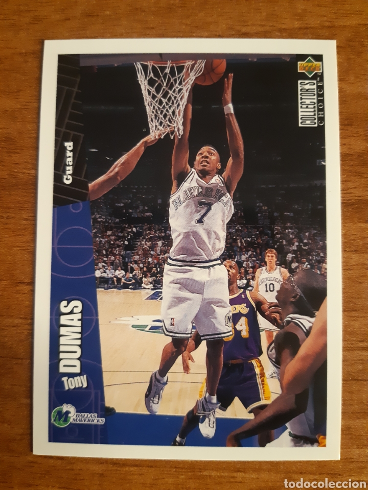 Coleccionismo deportivo: CROMO CARD NBA N&deg;35 Tony Dumas (Mavericks) UPPER DECK 96-97