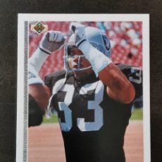 Coleccionismo deportivo: UPPER DECK FOOTBALL 1991 #287 EDDIE ANDERSON LOS ANGELES RAIDERS NFL CARD. Lote 292536588