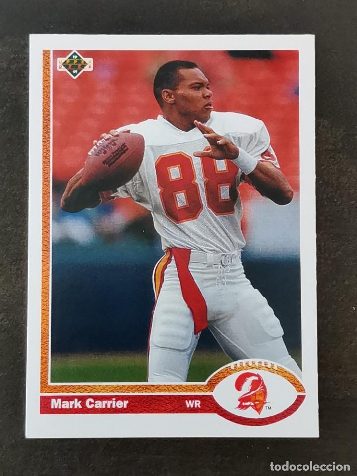 Coleccionismo deportivo: Upper Deck Football 1991 #231 Mark Carrier Tampa Bay Buccaneers NFL Card