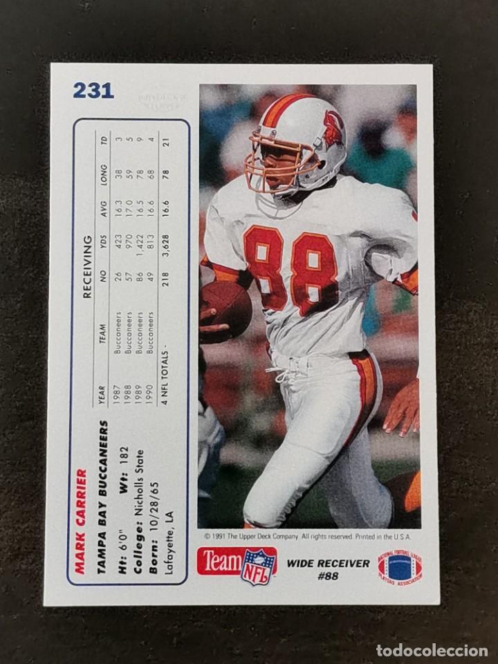 upper deck football 1991 #231 mark carrier tamp - Buy Collectible