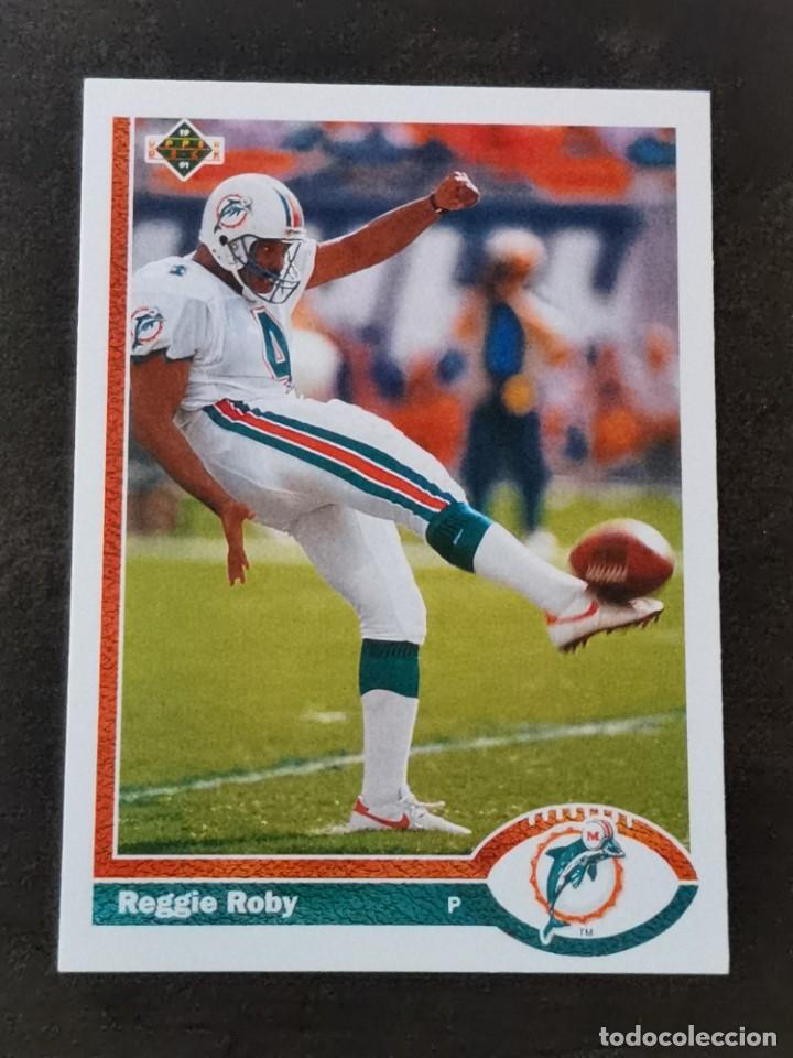 Coleccionismo deportivo: Upper Deck Football 1991 #272 Reggie Roby Miami Dolphins NFL Card