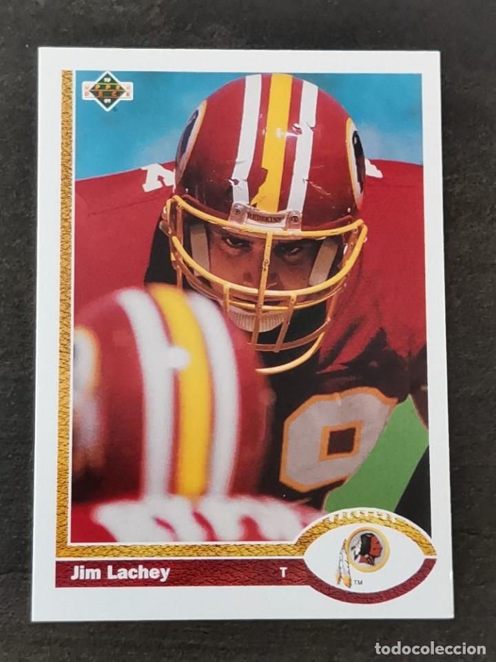 Coleccionismo deportivo: Upper Deck Football 1991 #102 Jim Lachey Washington Redskins NFL Card