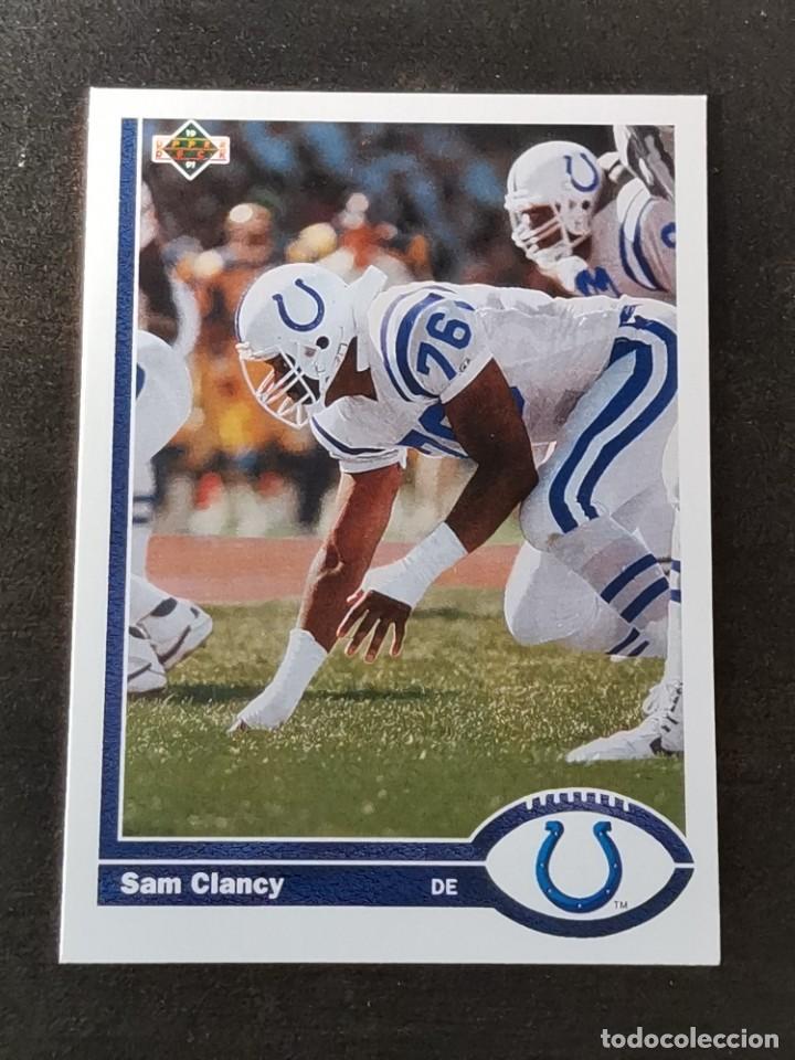 Coleccionismo deportivo: Upper Deck Football 1991 #347 Sam Clancy Indianapolis Colts NFL Card