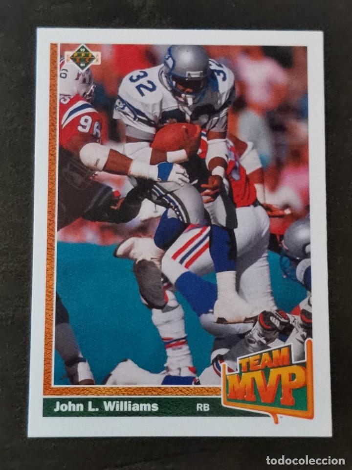 upper deck football 1991 team mvp #476 john l. - Buy Collectible stickers  of other sports on todocoleccion