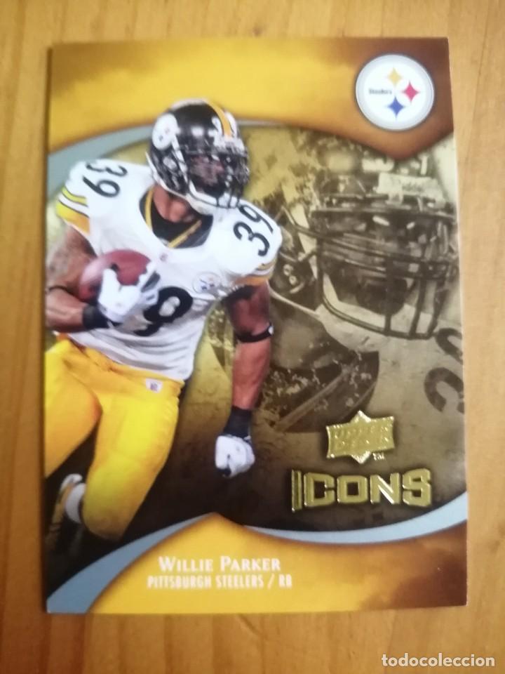 Sports collectibles: CROMO NUEVO - N&Uacute;MERO 83 - RUGBY, NFL - UPPER DECK, A&Ntilde;O 2009 ICONS FOOTBALL - WILLIE PARKER