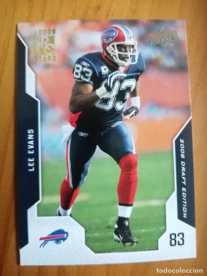 Sports collectibles: CROMO NUEVO - N&Uacute;MERO 112 - RUGBY, NFL DRAFT EDITION - UPPER DECK, A&Ntilde;O 2008 - LEE EVANS