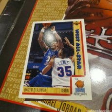 Coleccionismo deportivo: UPPER DECK NBA 1991-92 #24 HAKEEM OLAJUWON ALL STAR GAME ORLANDO EDICION ESPAÑA. Lote 299031748