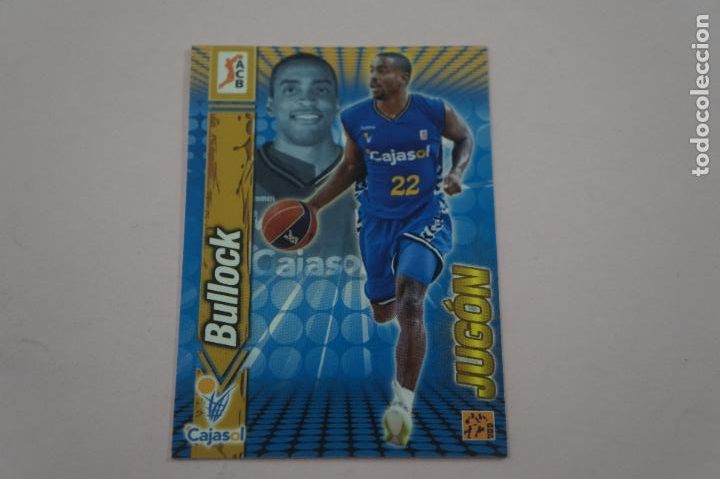 Colecionismo desportivo: TRADING CARD DE BALONCESTO BASKET BULLOCK DEL CAJASOL N&ordm; 142 LIGA ACB 10-11 PANINI