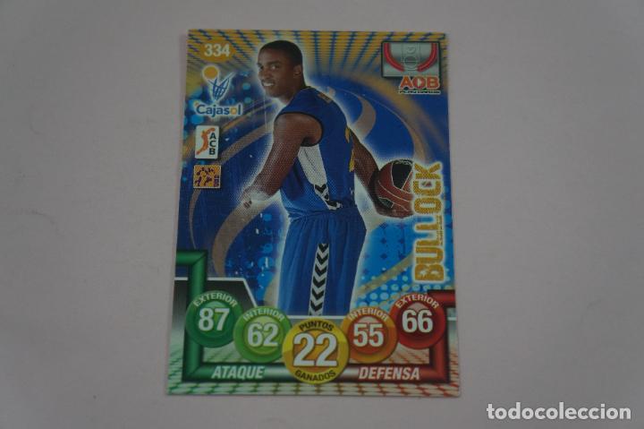 Colecionismo desportivo: TRADING CARD DE BALONCESTO BASKET BULLOCK DEL CAJASOL N&ordm; 334 LIGA ACB 10-11 DE PANINI