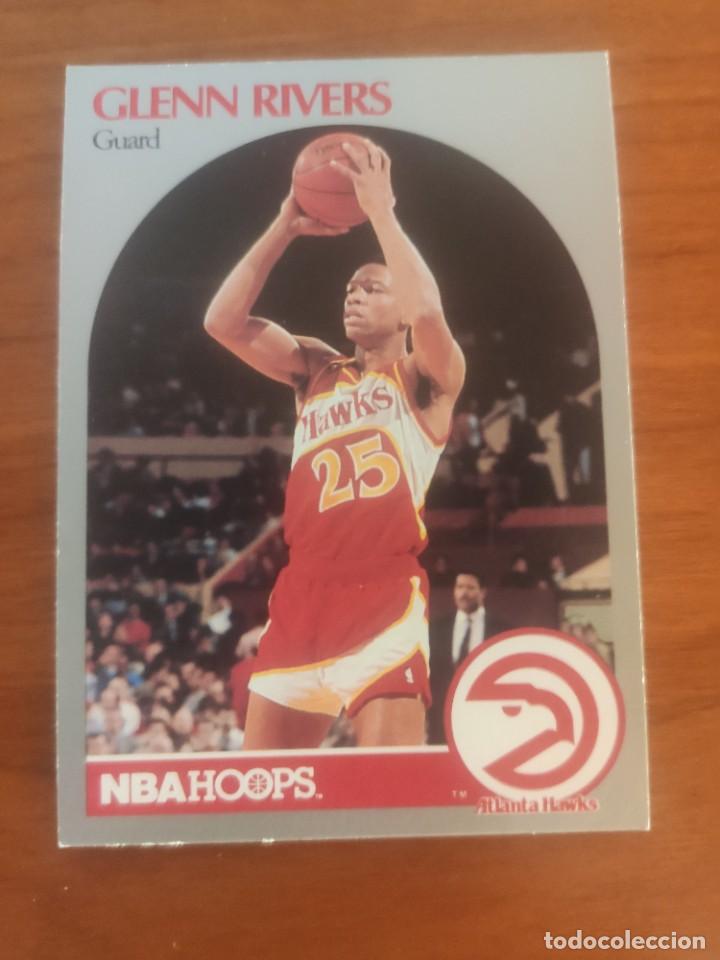 Sammelleidenschaft Sport: 32 NBA HOOPS 90-91 GLENN RIVERS - ATLANTA HAWKS -- 1990 - 1991 TRADING CARD FICHAS