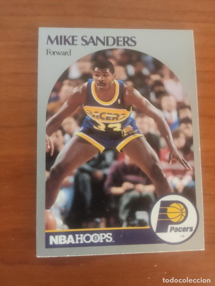 Sammelleidenschaft Sport: 137 NBA HOOPS 90-91 MIKE SANDERS - INDIANA PACERS -- 1990 - 1991 TRADING CARD FICHAS