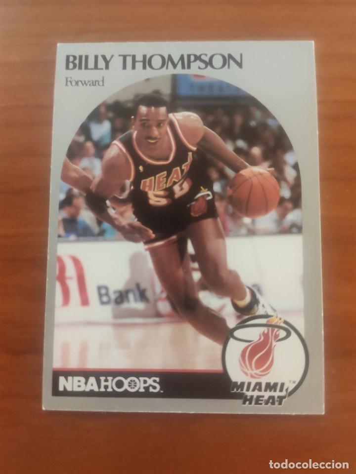 Sammelleidenschaft Sport: 172 NBA HOOPS 90-91 BILLY THOMPSON - MIAMI HEAT -- 1990 - 1991 TRADING CARD FICHAS