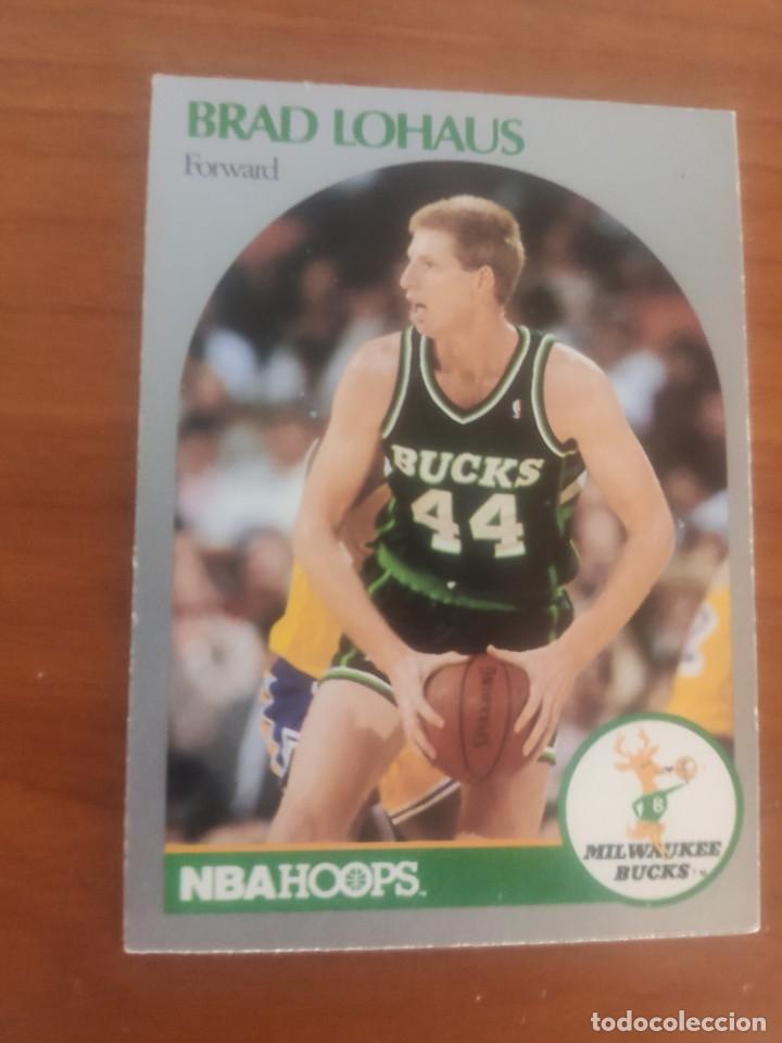 Colecionismo desportivo: 178 NBA HOOPS 90-91 BRAD LOHAUS - MILWAUKEE BUCKS -- 1990 - 1991 TRADING CARD FICHAS
