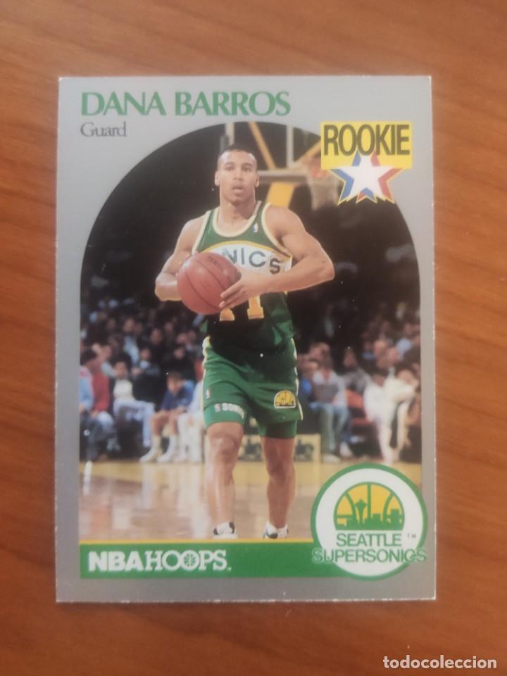 Sammelleidenschaft Sport: 274 NBA HOOPS 90-91 DANA BARROS - SEATTLE SUPERSONICS -- 1990 - 1991 TRADING CARD FICHAS