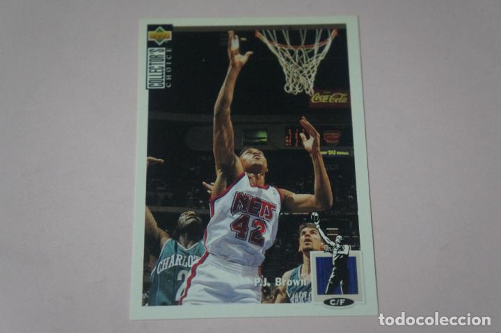 Colecionismo desportivo: TRADING CARD BALONCESTO P.J. BROWN DEL NEW JERSEY NETS N&ordm; 74 NBA 1994/1995-94/95 UPPER DECK