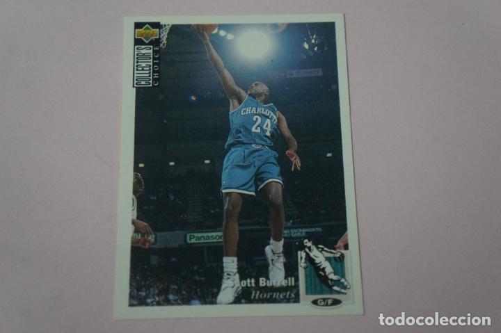 Colecionismo desportivo: TRADING CARD DE BALONCESTO SCOTT BURREL DEL CHARLOTTE HORNETS N&ordm; 58 NBA 1994/1995-94/95 UPPER DECK