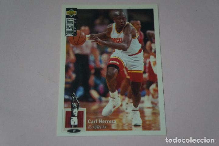 TRADING CARD DE BALONCESTO CARL HERRERA DEL HOUSTON ROCKETS Nº 47 NBA 1994/1995-94/95 UPPER DECK (Coleccionismo Deportivo - Cromos otros Deportes)