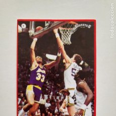 Coleccionismo deportivo: CROMO Nº 1 KAREEM ABDUL JABBAR COLECCION GIGANTES DE LA NBA REVISTA GIGANTES DEL BARKET NUNCA PEGADO