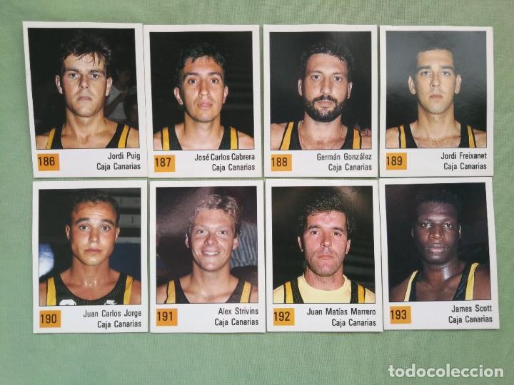 Sammelleidenschaft Sport: Caja Canarias - PANINI BASKET 90 ACB - 8 cromos nuevos diferentes sin pegar - Baloncesto 89/90