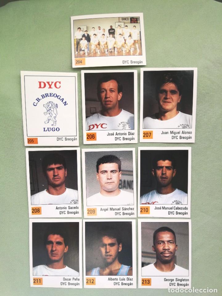 Sammelleidenschaft Sport: DYC Breogan Lugo - PANINI BASKET 90 ACB -10 cromos nuevos ( equipo completo ) - Baloncesto 89/90