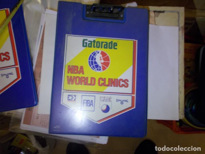 Collezionismo sportivo: NBA GATORADE WORLD CLINICS CARPETA A&Ntilde;OS 80 90,,