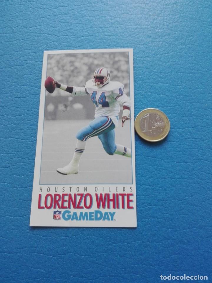 Collectionnisme sportif: 1992 GameDay FOOTBALL NFL- TRADING CARD DATABASE - LORENZO WHITE - 98